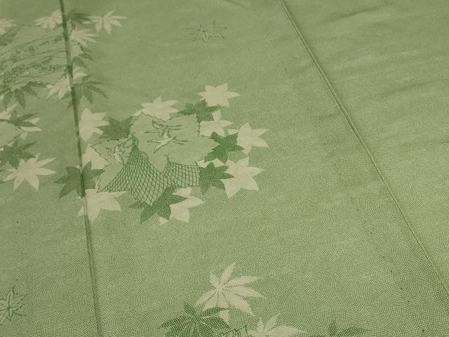 平和屋着物＊夏物 人間国宝 小宮康孝 江戸小紋 訪問着 絽 風景文