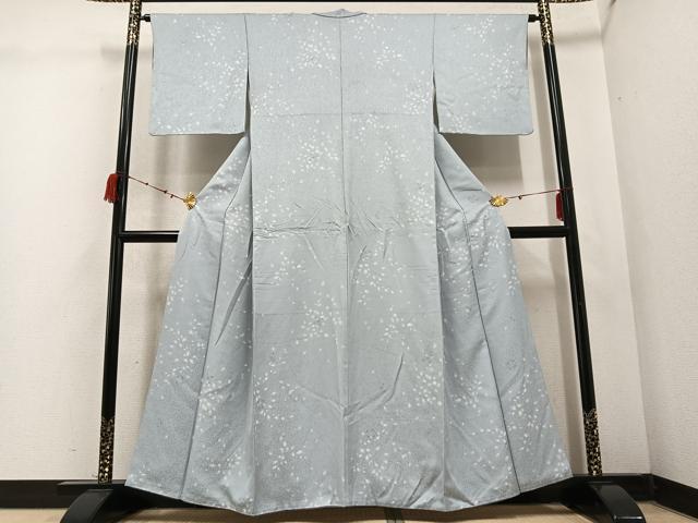 平和屋着物●上質な小紋　舞花文　正絹　逸品　AABD3935ph 平和屋着物○上質な小紋 舞花文 正絹 逸品 AABD3935ph