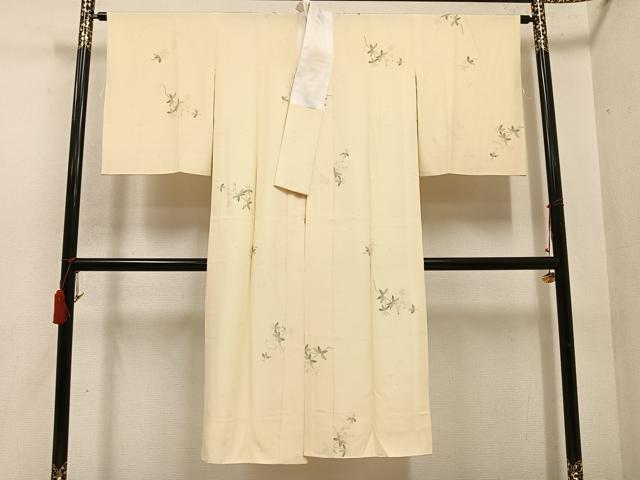 平和屋着物●長襦袢　袷　枝花文　やまと誂製　正絹　逸品　AABD3986ph