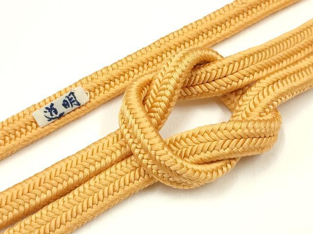平和屋着物●極上　有職組紐道明　帯締め　冠組　飴色　宮内庁御用　国立博物館御用　東京芸術大学御用 　逸品　AABD4109ay