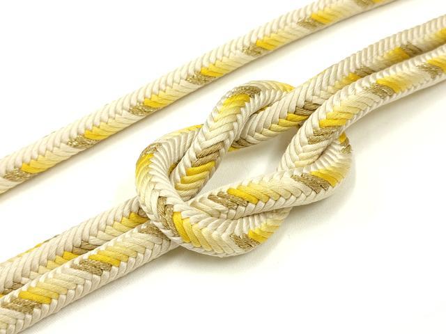 平和屋着物●極上　有職組紐道明　帯締め　奈良組　金糸　宮内庁御用　国立博物館御用　東京芸術大学御用　逸品　AABD4118ay