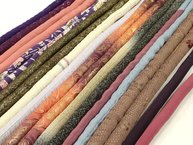 平和屋着物●和装小物　上質な帯締め10本セット　丸ぐけ　暈し　金糸　金銀通し　銀花仙　飾り玉　あわじ玉　撚り房　逸品　AABD4178ay