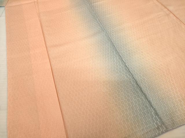 平和屋着物●九代目　松本幸四郎　小紋　間道　暈し染め　正絹　逸品　未使用　AABD4339ck