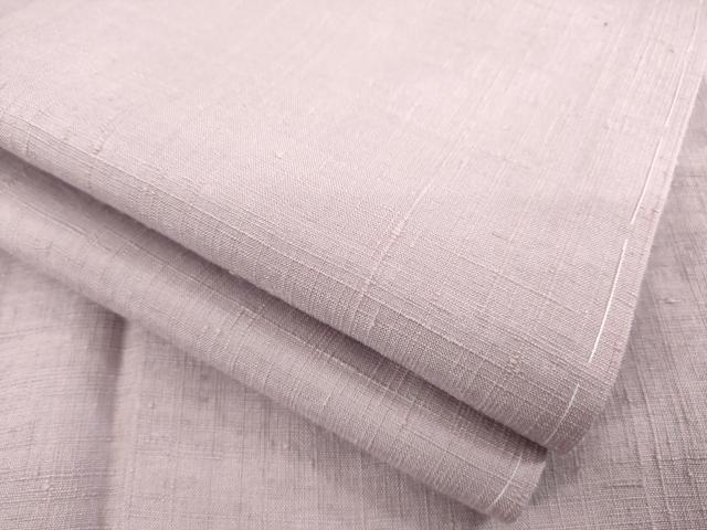 平和屋着物●結城紬　色無地　梅鼠色　正絹　逸品　AABD4363ck