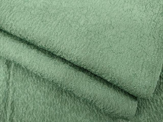 平和屋着物●上質な色無地　老竹色　正絹　逸品　AABD4372ck