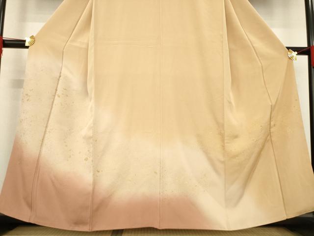 平和屋着物○訪問着 寿光織 霞文 暈し染め 金糸 三越扱い