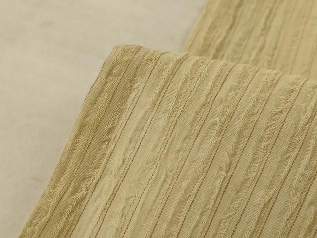 平和屋着物＊夏物 小紋 紗 縞 正絹 逸品 AABD4501jd