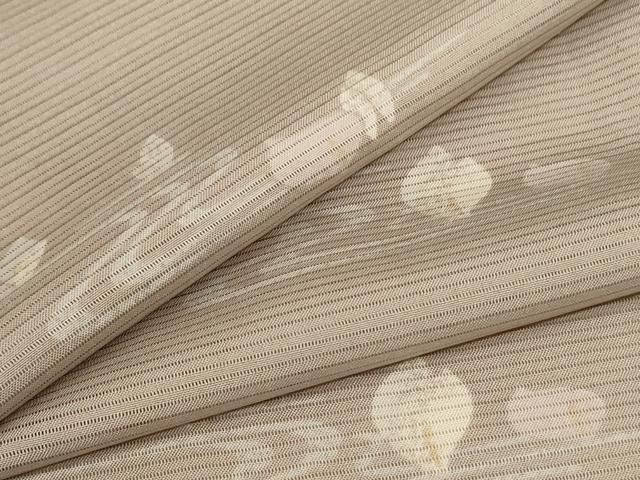 平和屋着物＊夏物　小紋　絽　流水草花文　正絹　逸品　AABD4502jd