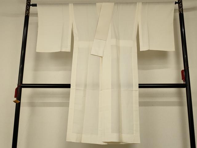 平和屋着物＊夏物　長襦袢　絽　鳥の子色　正絹　逸品　AABD4588jd