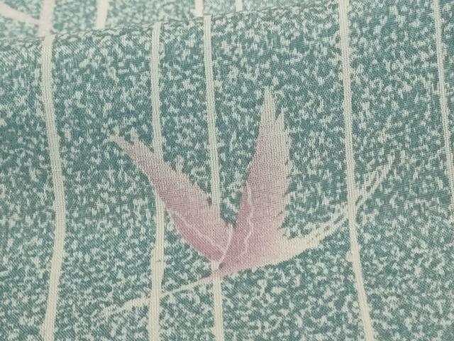 平和屋着物＊夏物　小紋　紗　鶴　洗える着物　AABD4629jd 平和屋着物＊夏物 小紋 紗 鶴 洗える着物 AABD4629jd