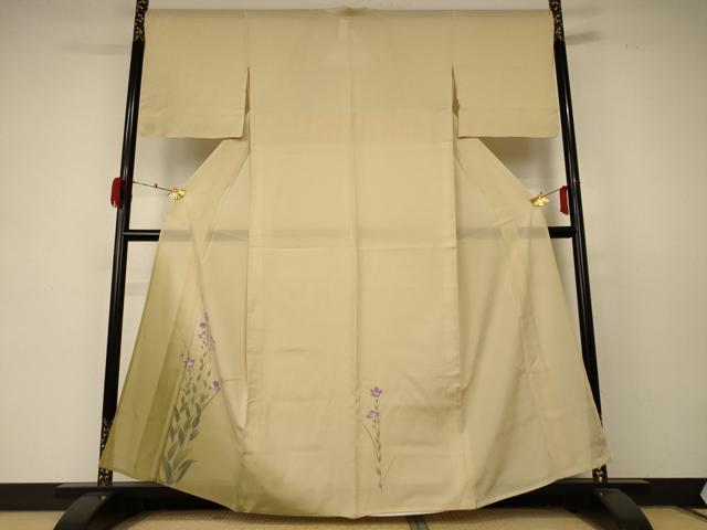 平和屋着物＊夏物　訪問着　絽　草花文　暈し染め　正絹　逸品　AABD4658jd