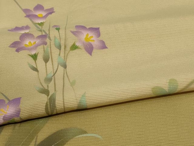 平和屋着物＊夏物　訪問着　絽　草花文　暈し染め　正絹　逸品　AABD4658jd_4