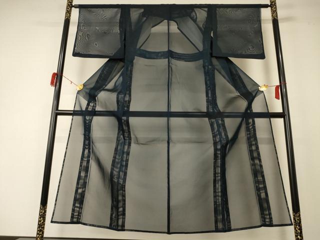 平和屋着物＊夏物　色無地　紗　褐返色　正絹　逸品　AABD4679jd