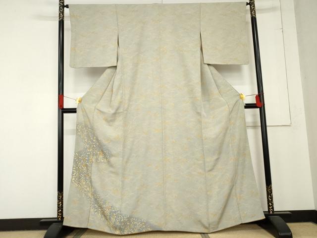 平和屋着物●創業460年・千總　訪問着　立波舞蝶飛鳥文　暈し染め　正絹　逸品　AABD5022cs