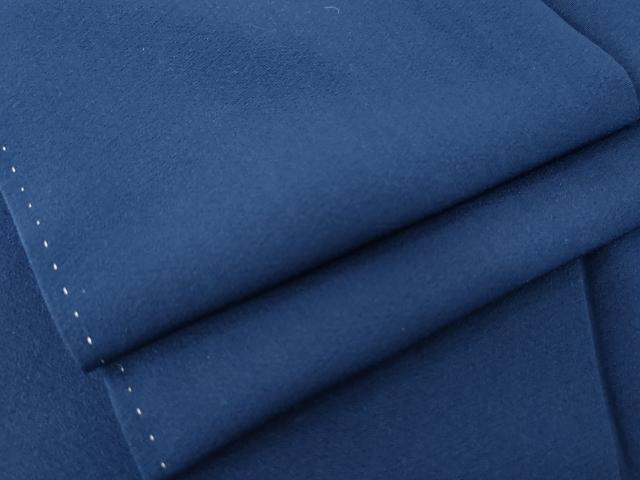 平和屋着物●上質な色無地　瑠璃紺色　正絹　逸品　未使用　AABD5035cs