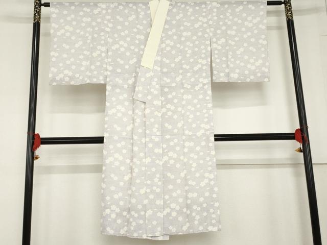 平和屋着物●長襦袢　単衣　流水花文　正絹　逸品　AABD5072cs