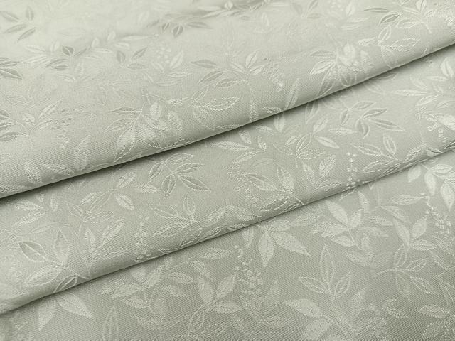 平和屋着物●上質な色無地　草木地紋　蕎麦切色　正絹　逸品　AABD5991ph
