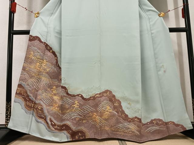 平和屋着物○京友禅の第一人者 松井青々 色留袖 駒