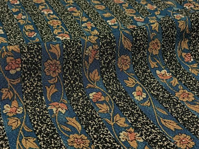 平和屋着物▽上質な小紋 単衣 立涌花文 正絹 逸品 AABD6072jh