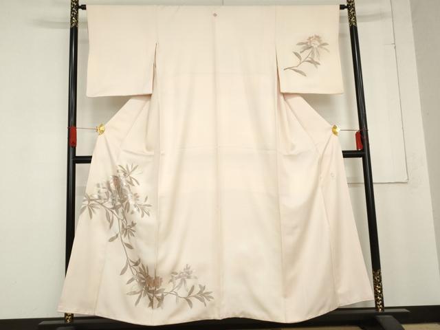 平和屋着物●金彩友禅　卓越技能者・名工・和田光正　訪問着　枝花文　暈し染め　金彩　正絹　逸品　AABD6224cs