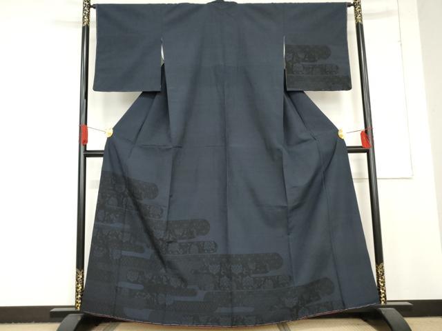 平和屋着物●本塩沢　訪問着　吉祥更紗花唐草文　正絹　逸品　未使用　AABD6239cs