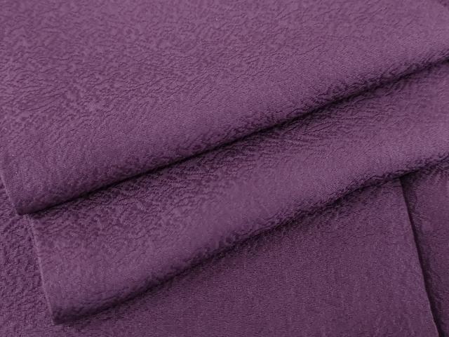 平和屋着物●上質な色無地　唐草地紋　葡萄色　正絹　逸品　AABD6296cs