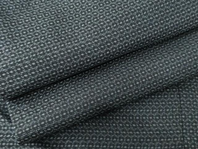 平和屋着物●男性　本場村山大島紬　亀甲絣　正絹　逸品　AABD6378cs