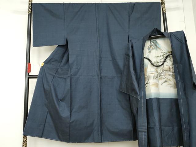 平和屋着物●男性　本場大島紬　アンサンブル　100亀甲　総詰め　正絹　逸品　未使用　AABD6385cs