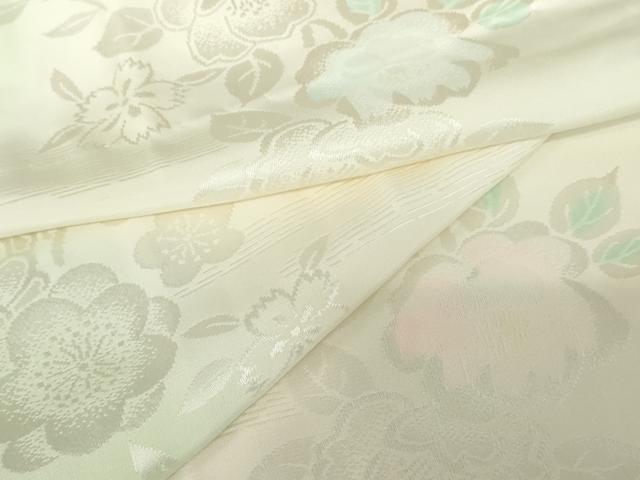 平和屋着物●長襦袢　無双仕立て　草花地紋　暈し染め　正絹　逸品　AABD6421cs