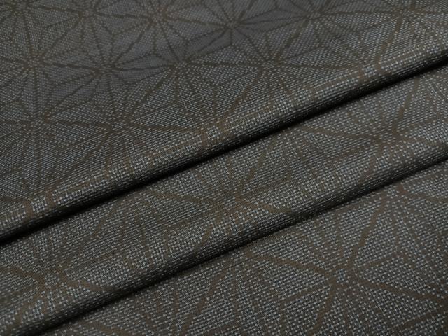 平和屋着物●本場大島紬　一元7マルキ　麻の葉文様　正絹　逸品　AABD6523ph