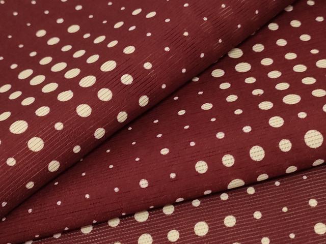 平和屋着物＊夏物　小紋　絽　霞文　正絹　逸品　AABD6567jd