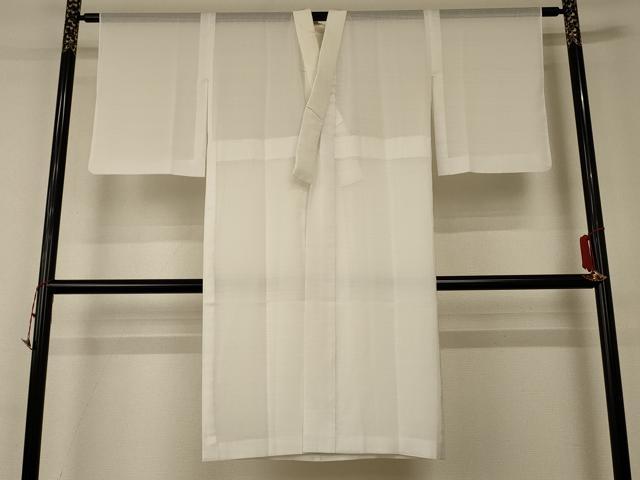 平和屋着物＊夏物　長襦袢　絽　白色　洗える着物　AABD6586jd