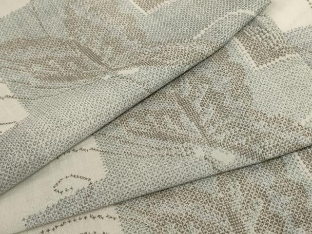 平和屋着物＊夏物　小紋　紗　舞蝶文　洗える着物　AABD6613jd