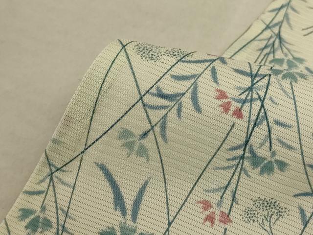 平和屋着物＊夏物　小紋　絽　草花文　正絹　逸品　AABD6636jd_6