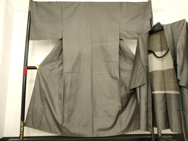 平和屋着物●男性　本場大島紬　アンサンブル　100亀甲　総詰め　正絹　逸品　AABD6678ck