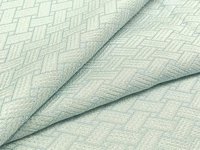 平和屋着物▽上質な小紋　単衣　作家物　網目文様　正絹　逸品　AABD6977jh