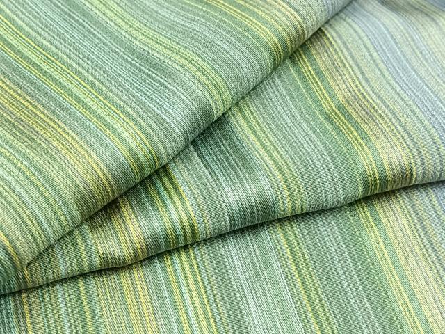 平和屋着物▽上質な小紋　単衣　縞　正絹　逸品　AABD6996jh