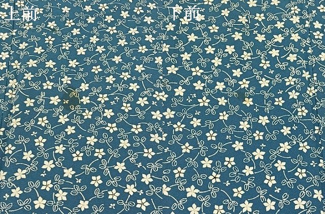 平和屋着物▽上質な小紋　単衣　草花文　正絹　逸品　AABD6997jh_6