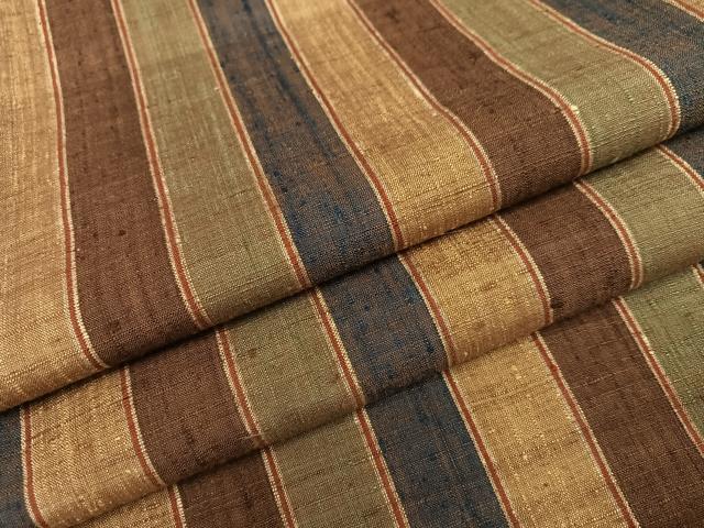 平和屋着物●上質な紬　間道　正絹　逸品　AABD7026ph