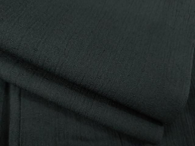 平和屋着物●男性　お召　色無地　蝋色　正絹　逸品　AABD7402ck