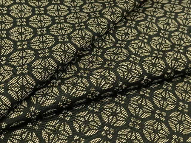 平和屋着物▽本場大島紬　単衣　花丸文　正絹　逸品　AABD7494jh