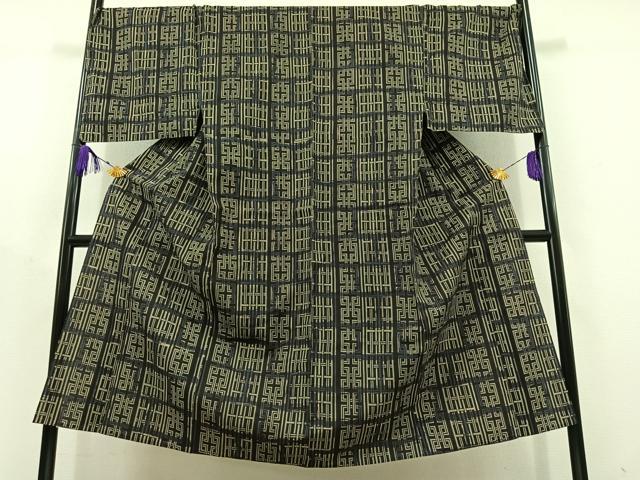 平和屋着物∴夏物　男性　浴衣　幾何学文様　綿　逸品　AABD7503jh