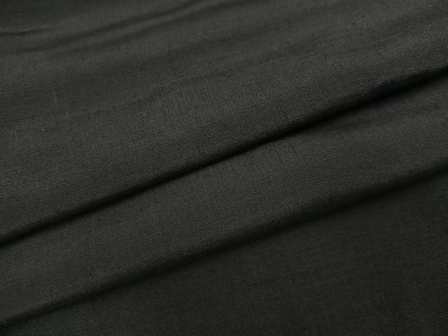 平和屋着物●男性　紬　色無地　蝋色　正絹　逸品　AABD7532ph