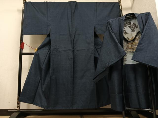 平和屋着物●男性　本場大島紬　アンサンブル　100亀甲　総詰め　正絹　逸品　AABD7567ph