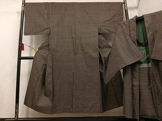 平和屋着物●男性　本場大島紬　アンサンブル　一元7マルキ　正絹　逸品　AABD7585ph