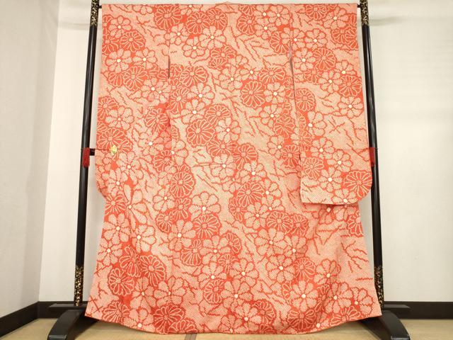 平和屋着物●豪華振袖　総絞り　花尽くし　正絹　逸品　AABD7603ck