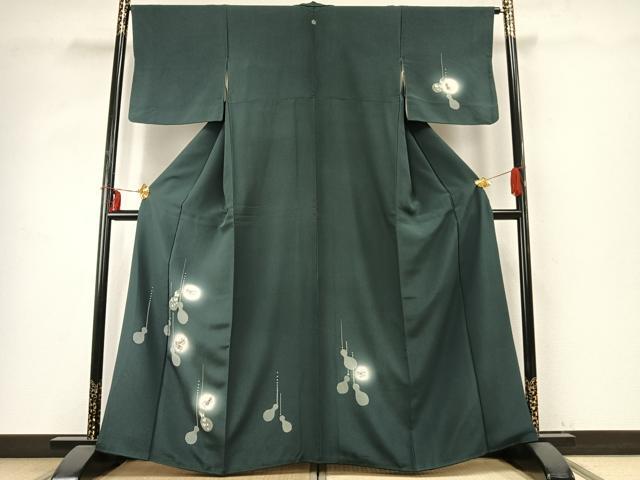 平和屋着物●訪問着　刺繍　瓢箪　蛍暈し　銀糸　銀彩　正絹　逸品　AABD8525fy