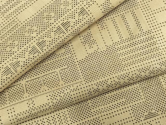 平和屋着物●本場大島紬　一元7マルキ　色紙文　正絹　逸品　AABD8575fy