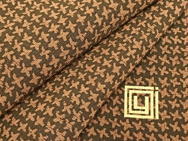 平和屋着物●ファッションデザイナー　稲葉賀恵　小紋　十字文様　正絹　逸品　AABD8594fy