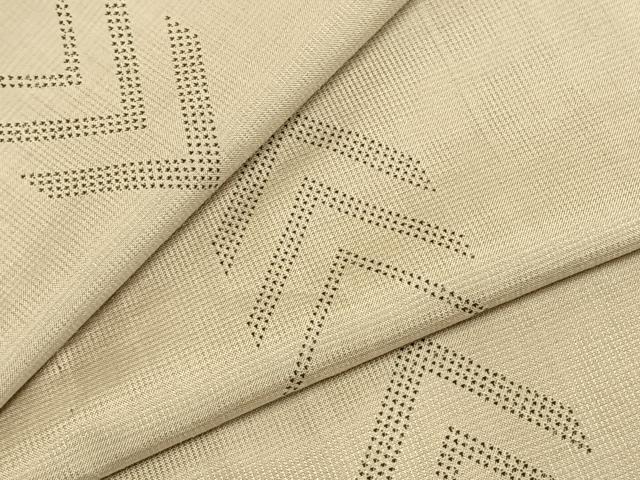 平和屋着物●本場大島紬　カタス7マルキ　幾何学文様　正絹　逸品　AABD8601fy